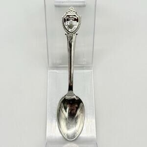 San Antonio Texas Fort Alamo USA Silver Vintage Mini Souvenir Spoon 4.5"